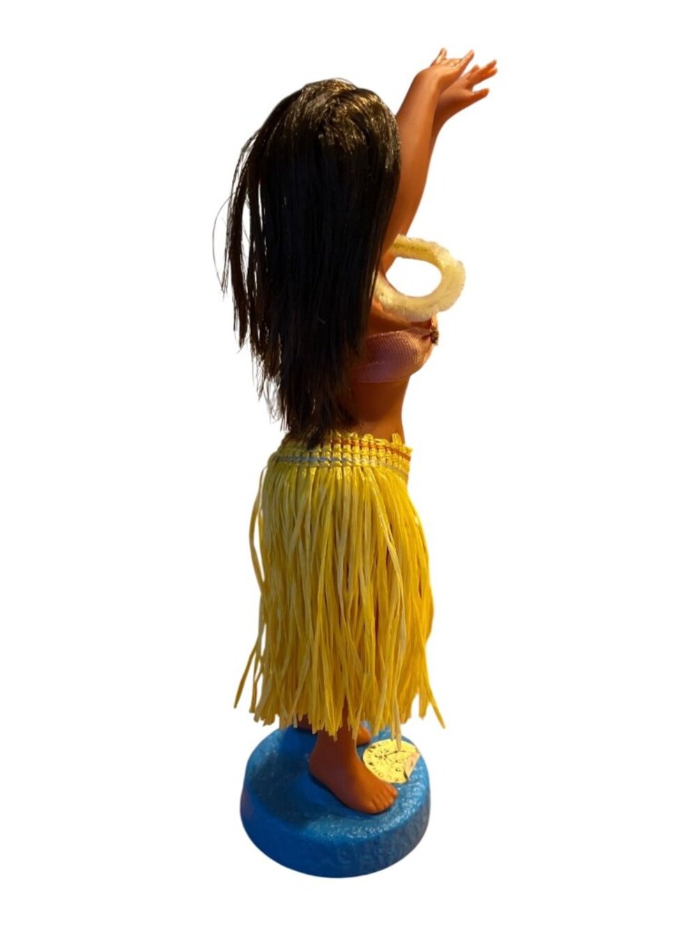 Vtg Aloha Hawaii Hawaiian Hula Girl Dashboard Doll Grass Skirt & Lei - Picture 6 of 8